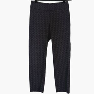 Apt 9 Brynn Dress Pants Womens 4 Black Geometric Ankle Career
